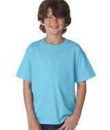 3930B Fruit of the Loom Youth Heavy Cotton HD&reg; T-Shirt Aquatic Blue