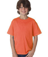 3930B Fruit of the Loom Youth Heavy Cotton HD&reg; T-Shirt Retro Heather Coral (50/50)