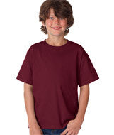 3930B Fruit of the Loom Youth Heavy Cotton HD&reg; T-Shirt Maroon