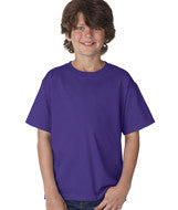 3930B Fruit of the Loom Youth Heavy Cotton HD&reg; T-Shirt Purple
