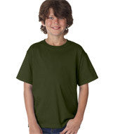 3930B Fruit of the Loom Youth Heavy Cotton HD&reg; T-Shirt Military Green