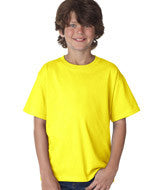 3930B Fruit of the Loom Youth Heavy Cotton HD&reg; T-Shirt Neon Yellow (50/ 50)