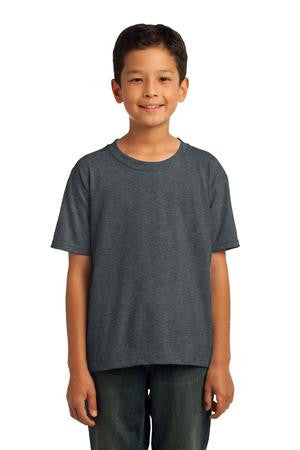 Fruit of the Loom Youth Heavy Cotton HD® 100% Cotton T-Shirt. 3930B Black Heather