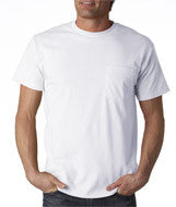 3930P Fruit of the Loom Adult Heavy Cotton HD&reg; T-Shirt with Pocket White