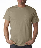 3930P Fruit of the Loom Adult Heavy Cotton HD&reg; T-Shirt with Pocket Khaki
