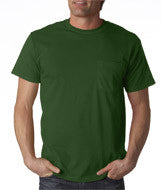 3930P Fruit of the Loom Adult Heavy Cotton HD&reg; T-Shirt with Pocket Forest Green