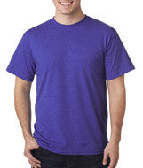 3930 Fruit of the Loom Adult Heavy Cotton HD&reg; T-Shirt Retro Heather Purple (50/50)