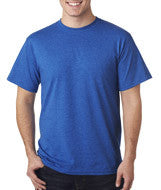 3930 Fruit of the Loom Adult Heavy Cotton HD&reg; T-Shirt Retro Heather Royal (50/50)