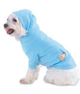 3933 Doggie Skins Baby-Rib Hooded Tee with Pouch Pocket Light Blue