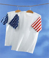 3976 Code V Adult Jersey Stars & Stripes Tee White / Flag