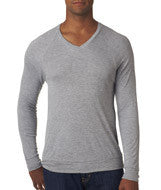 3985 Bella + Canvas Unisex V-Neck Lightweight Sweater Athletic Heather (52 poly/48 viscose)