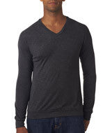 3985 Bella + Canvas Unisex V-Neck Lightweight Sweater Dark Grey Heather