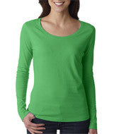 399 Anvil Ladies’ Featherweight Long-Sleeve Scoop Tee Green Apple