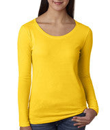 399 Anvil Ladies’ Featherweight Long-Sleeve Scoop Tee Lemon Zest