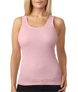 4000 Bella + Canvas Ladies' 2x1 Rib Tank Pink