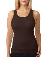 4000 Bella + Canvas Ladies' 2x1 Rib Tank Chocolate