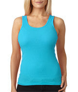4000 Bella + Canvas Ladies' 2x1 Rib Tank Turquoise