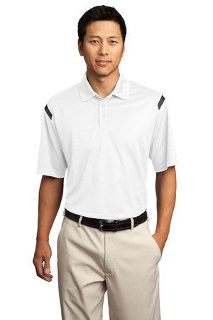 Nike Golf - Dri-FIT Shoulder Stripe Polo. 402394 White/black