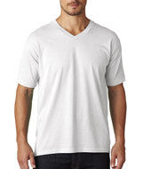 4099 Chouinard Adult Garment-Dyed Combed Ring-Spun Cotton V-Neck Tee White DirDye