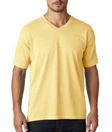 4099 Chouinard Adult Garment-Dyed Combed Ring-Spun Cotton V-Neck Tee Butter PgmDye