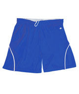 4101 Badger B-Core Ladies "Closer" 6" Athletic Shorts Royal/ White