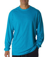 4104 Badger Adult B-Core Long-Sleeve Performance Tee Electric Blue