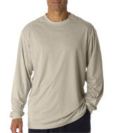4104 Badger Adult B-Core Long-Sleeve Performance Tee Sand