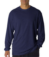 4104 Badger Adult B-Core Long-Sleeve Performance Tee Navy