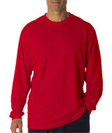 4104 Badger Adult B-Core Long-Sleeve Performance Tee Red