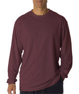 4104 Badger Adult B-Core Long-Sleeve Performance Tee Maroon