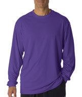 4104 Badger Adult B-Core Long-Sleeve Performance Tee Purple
