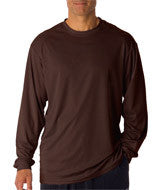 4104 Badger Adult B-Core Long-Sleeve Performance Tee Brown