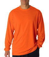 4104 Badger Adult B-Core Long-Sleeve Performance Tee Burnt Orange