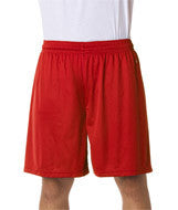 4107 Badger Adult B-Core Performance 7" Shorts Red