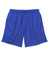 4110 Badger Adult 9" BT5 Performance Trainer Shorts With Pockets Royal