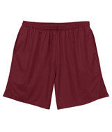 4110 Badger Adult 9" BT5 Performance Trainer Shorts With Pockets Cardinal