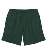 4110 Badger Adult 9" BT5 Performance Trainer Shorts With Pockets Forest Green