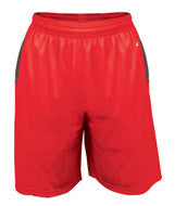 4112 Badger Defender 10" Short Red/ Graphite