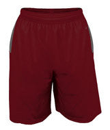 4112 Badger Defender 10" Short Maroon/ Graphite