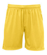 4115 Badger B-Core 6" Ladies "Ace" Athletic Shorts Gold/ White