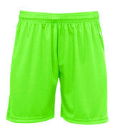 4115 Badger B-Core 6" Ladies "Ace" Athletic Shorts Lime/ White