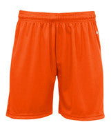4115 Badger B-Core 6" Ladies "Ace" Athletic Shorts Burnt Orange/ White