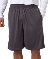 4117 Badger Adult Drive 10" Performance Shorts with Pockets Graphite/ Kelly