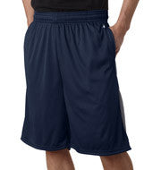 4117 Badger Adult Drive 10" Performance Shorts with Pockets Navy/ Graphite