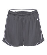 4118 Badger Ladies' 3" Inseam Pacer Performance Short Graphite/ White