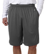 4119 Badger Adult B-Core 10" Performance Shorts with Pockets Graphite