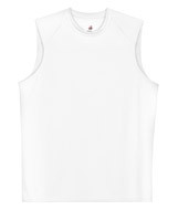 4130 Badger Sleeveless B-Dry Tee White