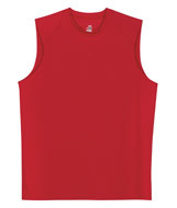 4130 Badger Sleeveless B-Dry Tee Red