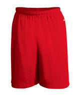 4138 Badger Money Mesh Pocketed Performance 10" Short Red