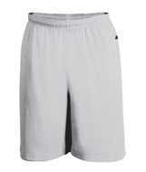 4138 Badger Money Mesh Pocketed Performance 10" Short Silver
